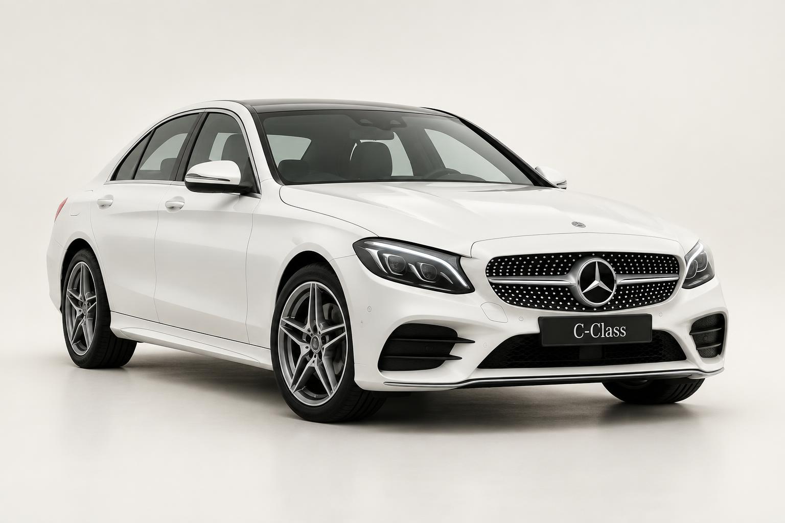 Mercedes-Benz C-Klasse 2023 in wit huren bij MalaCars Nederland
