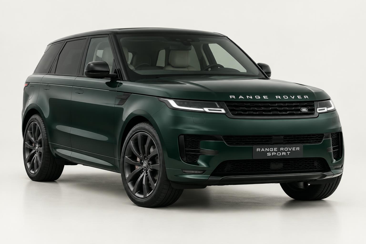 Land Rover Range Rover Sport 2024 in donkergroen huren bij MalaCars Nederland